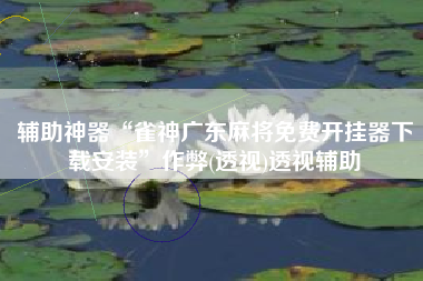 辅助神器“雀神广东麻将免费开挂器下载安装”作弊(透视)透视辅助