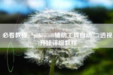 必看教程“pokemmo辅助工具自动”(透视)开挂详细教程