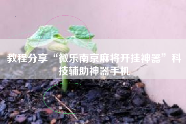 教程分享“微乐南京麻将开挂神器	”科技辅助神器手机