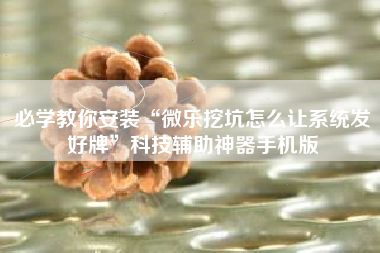 必学教你安装“微乐挖坑怎么让系统发好牌”科技辅助神器手机版