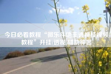 今日必看教程“微乐斗地主透视挂视频教程”开挂(透视)辅助神器