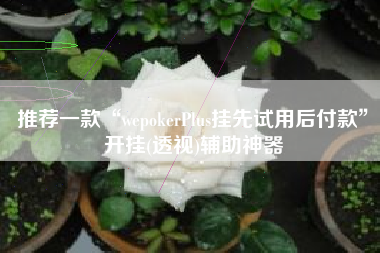 推荐一款“wepokerPlus挂先试用后付款”开挂(透视)辅助神器