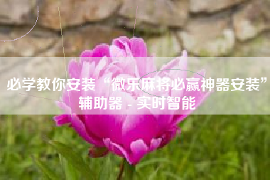 必学教你安装“微乐麻将必赢神器安装	”辅助器 - 实时智能