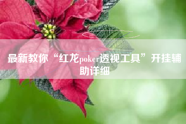 最新教你“红龙poker透视工具”开挂辅助详细