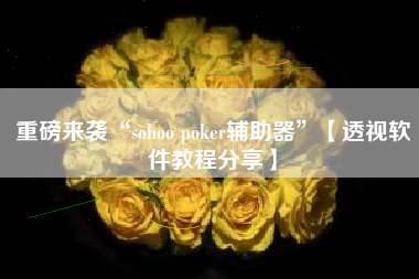 重磅来袭“sohoo poker辅助器”【透视软件教程分享】