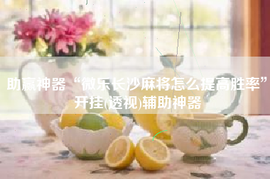 助赢神器“微乐长沙麻将怎么提高胜率	”开挂(透视)辅助神器