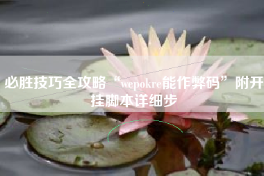 必胜技巧全攻略“wepokre能作弊码	”附开挂脚本详细步