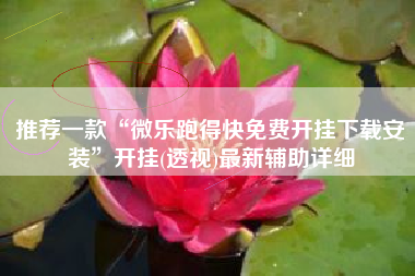 推荐一款“微乐跑得快免费开挂下载安装”开挂(透视)最新辅助详细