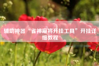 辅助神器“雀神麻将开挂工具”开挂详细教程