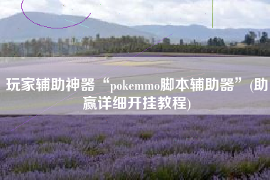 玩家辅助神器“pokemmo脚本辅助器”(助赢详细开挂教程)