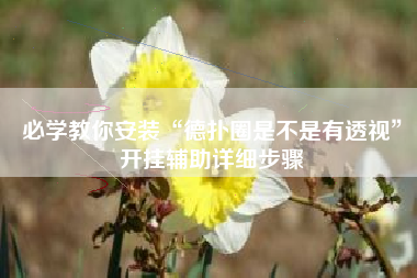 必学教你安装“德扑圈是不是有透视”开挂辅助详细步骤