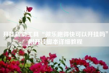 开挂辅助工具“微乐跑得快可以开挂吗	”附开挂脚本详细教程