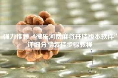 强力推荐“微乐河南麻将开挂版本软件”详细分享装挂步骤教程