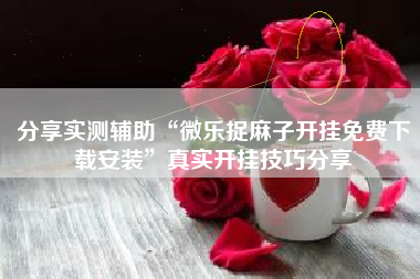 分享实测辅助“微乐捉麻子开挂免费下载安装	”真实开挂技巧分享