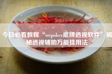 今日必看教程“wepoker底牌透视软件	”揭秘透视辅助万能挂用法