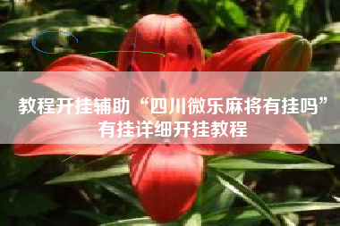 教程开挂辅助“四川微乐麻将有挂吗”有挂详细开挂教程