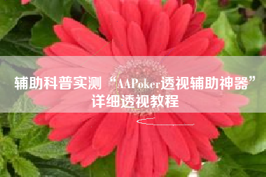 辅助科普实测“AAPoker透视辅助神器”详细透视教程
