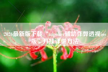 2026最新版下载“aapoker辅助作弊透视ios版”开挂详细方法