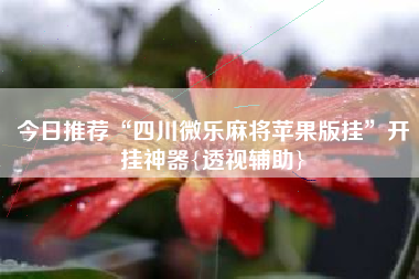 今日推荐“四川微乐麻将苹果版挂	”开挂神器{透视辅助}