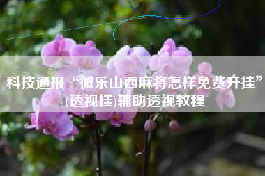 科技通报“微乐山西麻将怎样免费开挂”(透视挂)辅助透视教程