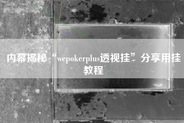 内幕揭秘“wepokerplus透视挂”分享用挂教程