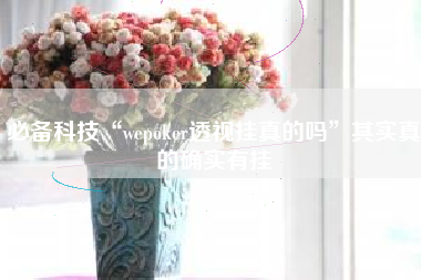 必备科技“wepoker透视挂真的吗”其实真的确实有挂