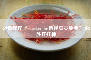 必看教程“wepokerplus透视脚本免费”(必胜开挂神